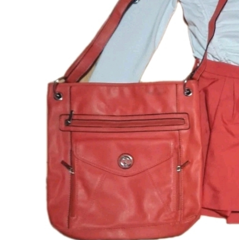ROSETTI Elegant Red Women's Leather Shoulder Bag